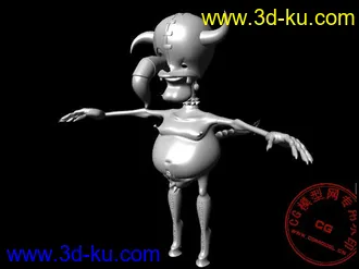 3D打印模型小牛兽人的图片