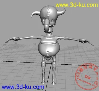 3D打印模型小牛兽人的图片