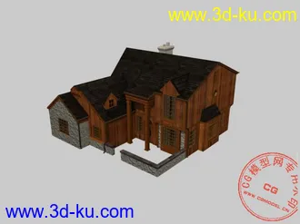 3D打印模型別墅三款  外景的图片