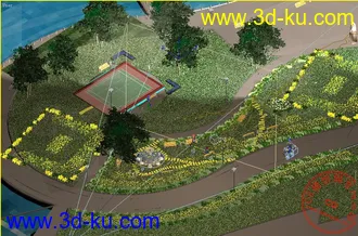 3D打印模型景观场景，动画场景，景观方面的，包括相机轨迹的图片