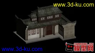 3D打印模型烧焦的房子的图片