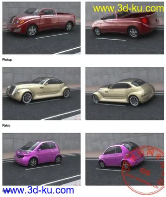 3D打印模型国外经典概念车型的图片