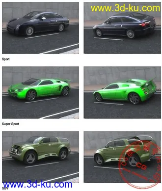 3D打印模型国外经典概念车型的图片