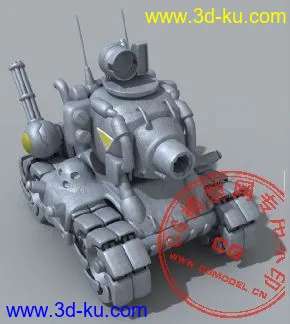 3D打印模型【虾米版】自做的合金弹头的坦克的图片