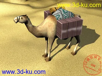 3D打印模型骆驼（带贴图）~的图片