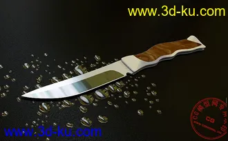 3D打印模型磨砂小刀（带贴图）~~的图片