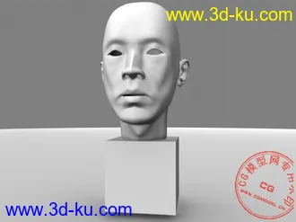 3D打印模型mayz  做的自己的脸，带表情动画和渲染设置的图片