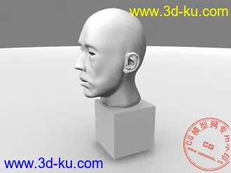 3D打印模型mayz  做的自己的脸，带表情动画和渲染设置的图片