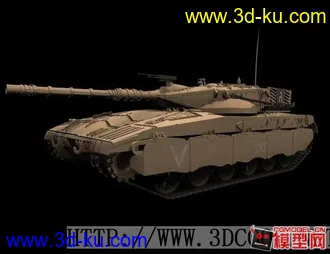 3D打印模型梅尔卡坦克的图片