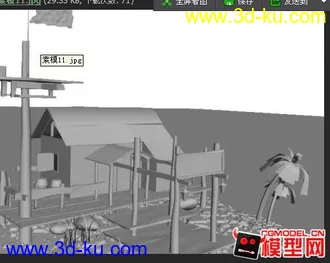 3D打印模型素模，场景。正在学渲染的图片