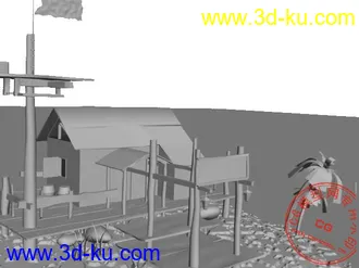 3D打印模型素模，场景。正在学渲染的图片