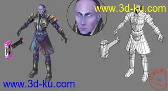 3D打印模型新做的角色，帮我看看有什么问题。的图片