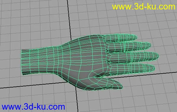 maya 手部建模模型的图片1