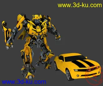 3D打印模型大黄蜂变形动画新车版的图片