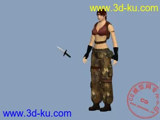 3D打印模型突袭里面的女性角色~自己做的第一个东西~的图片