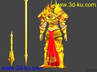 3D打印模型自己原创金甲战士一个，多指教的图片