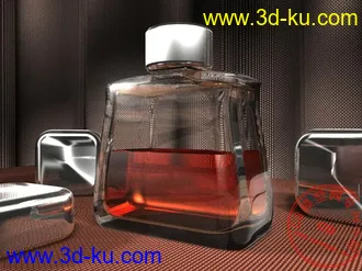 3D打印模型酒瓶场景的图片