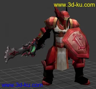3D打印模型Warror步兵的待机的图片