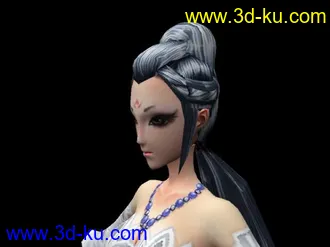 3D打印模型自己改的古代美女的图片