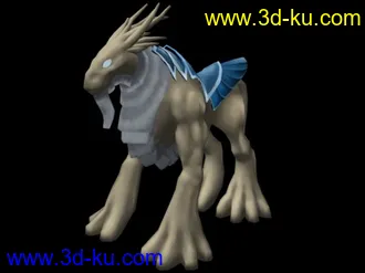 3D打印模型手绘贴图怪物的图片