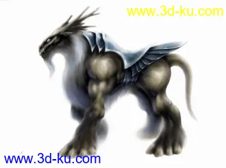 3D打印模型手绘贴图怪物的图片