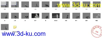 3D打印模型动物一堆堆的图片
