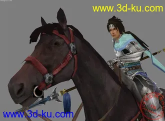 3D打印模型赵云加赤兔马的图片