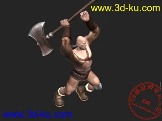 3D打印模型国人做的战士骨骼＋动作  max的图片