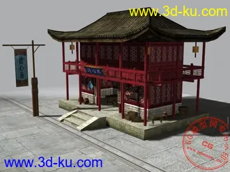 3D打印模型古代房子的图片