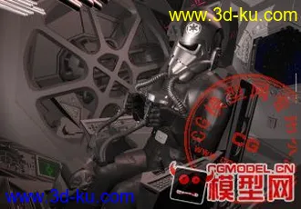 3D打印模型带人战机的图片