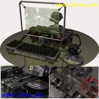 3D打印模型重金属电脑的图片