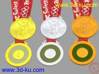 3D打印模型2008北京奥运奖牌的图片