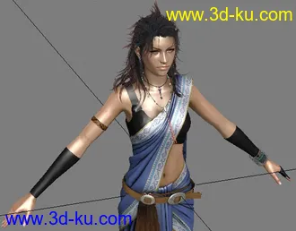 3D打印模型帅气的云芳  最终幻想13 带法线，高光，反光等贴图的图片
