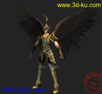 3D打印模型唐僧原创：一个带翅膀的战士的图片