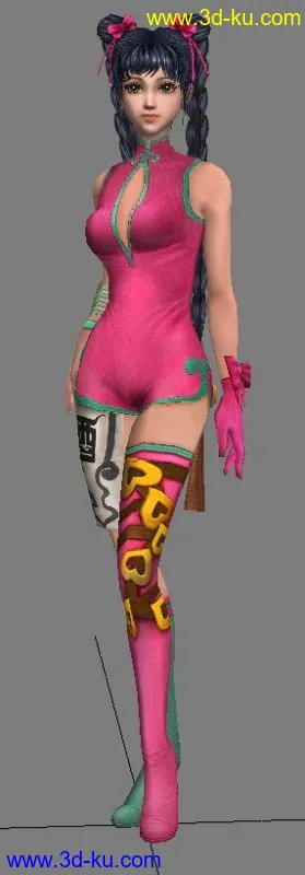 漂亮酒娘模型（带动作）的图片