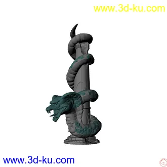 3D打印模型蛇柱的图片