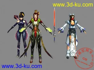 3D打印模型国产网游角色的图片