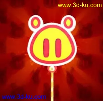 3D打印模型猪猪侠的 超级棒棒糖！的图片