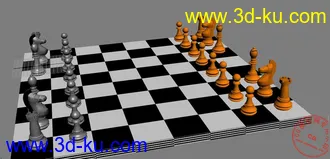 3D打印模型国际象棋的图片