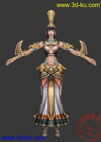 AT王者世界一女角色8.28 更新4个模型。带姿势的图片