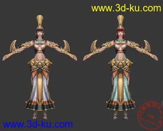 AT王者世界一女角色8.28 更新4个模型。带姿势的图片
