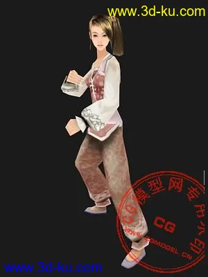 3D打印模型一个古装小人儿 max的图片