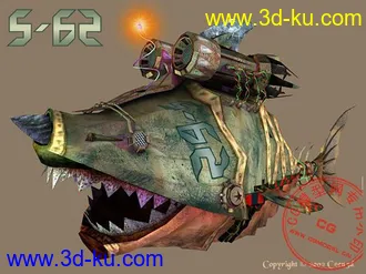 发些国外制作的机械鱼模型的图片