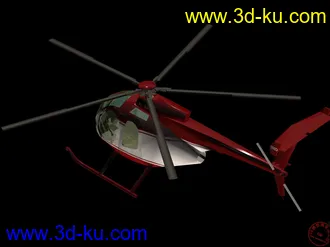 3D打印模型老式直升机的图片
