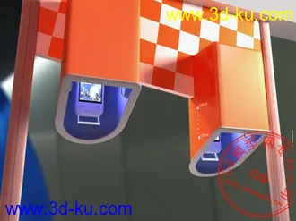 3D打印模型一个电话亭的图片