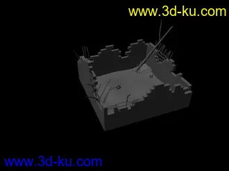3D打印模型废墟的图片
