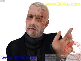 3D打印模型被痛扁过的老头的图片