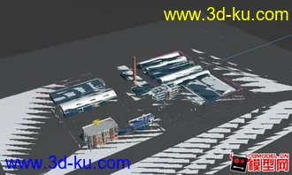 3D打印模型原创厂房鸟瞰的图片