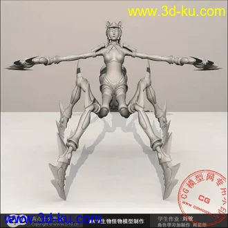 在学校老师让做的怪物模型，纯原创...的图片