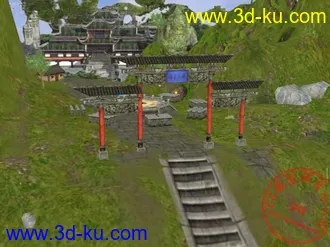 3D打印模型偶的太极牌坊的图片